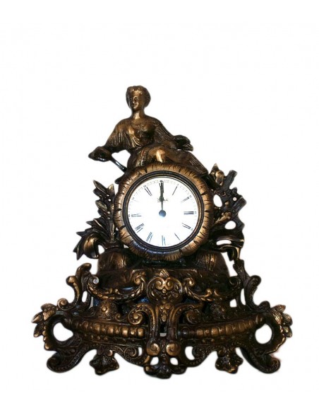 Χειροποίητο κλασικό ρολόι από μασίφ μπρούτζο