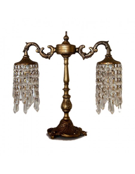 Κλασική χειροποιήτη δίφωτη λάμπα