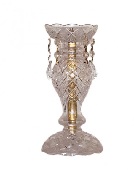 Κηροπήγιο κρυστάλλινο χειροποίητο με θέση για ένα κερί