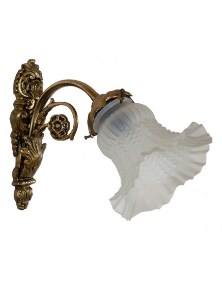 Απλίκα από μασίφ μπρούτζο με σκαλιστή βάση 