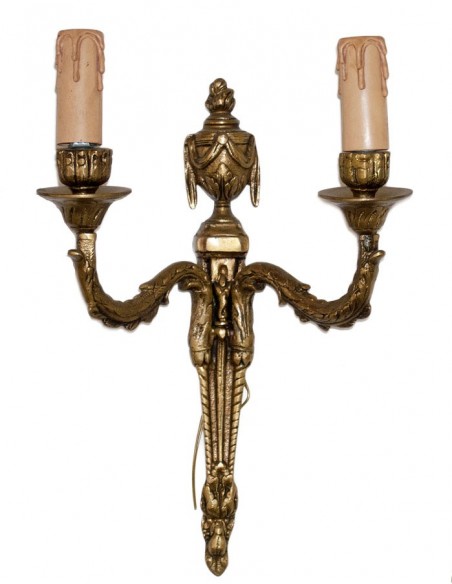 Απλίκα από μασίφ μπρούτζο αμπίρ.