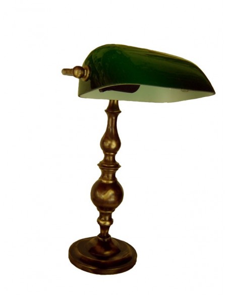 Χειροποίητη λάμπα γραφείου με μασίφ βάση