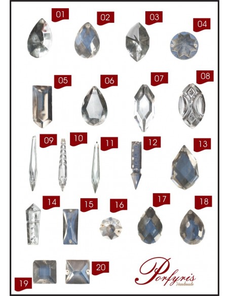 Ανταλλακτικά κρύσταλλα φωτιστικών